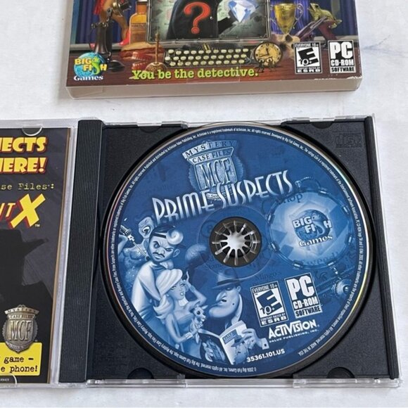 Prime Suspects You Be The Detective PC Games CD ROM E ESRB Big Fish Mystery Case - Picture 4 of 5